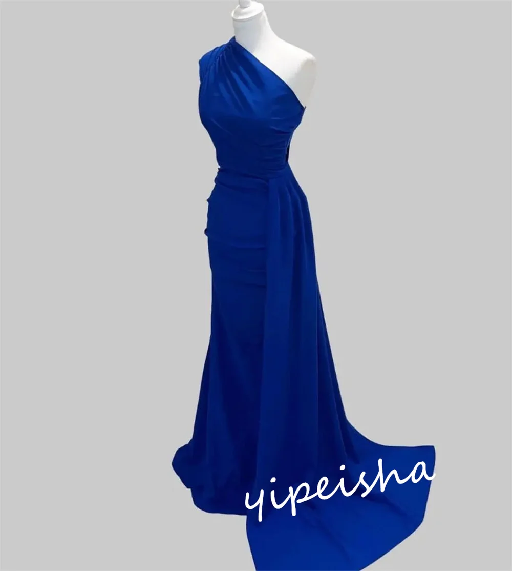 Jiayigong High Quality  Chiffon Formal Evening A-line One-shoulder Bespoke Occasion  Floor Length