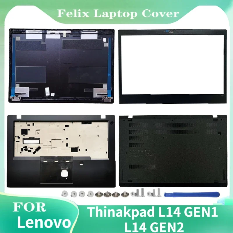 

New For Lenovo Thinkpad L14 Gen1 Gen2 Laptop LCD Rear Lid Back Top Cover Front Bezel Palmrest Upper Bottom Case Housing Black