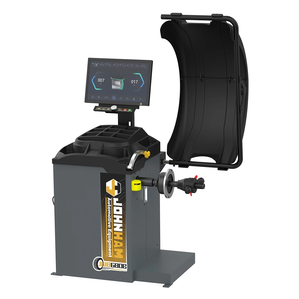 Johnham Automatic Lifting Column Tire Changer And Automatic Car Wheel Balancer With LCD Display JWB680B JTC870 view 3