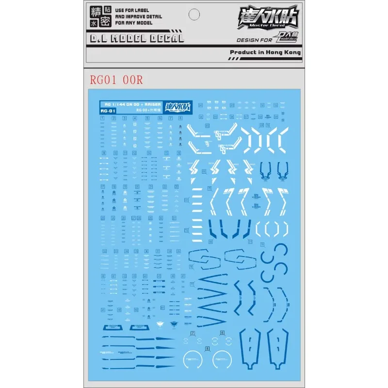 00R 1/144 Krom Model Yapım Seti: Master Decal RG01 ile Gerçekçi Bir Model Tamamlama Deneyimi