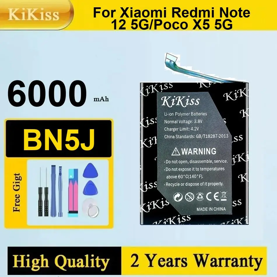 BN5J Battery For Xiaomi Redmi Note 12 5G/Poco X5 5G