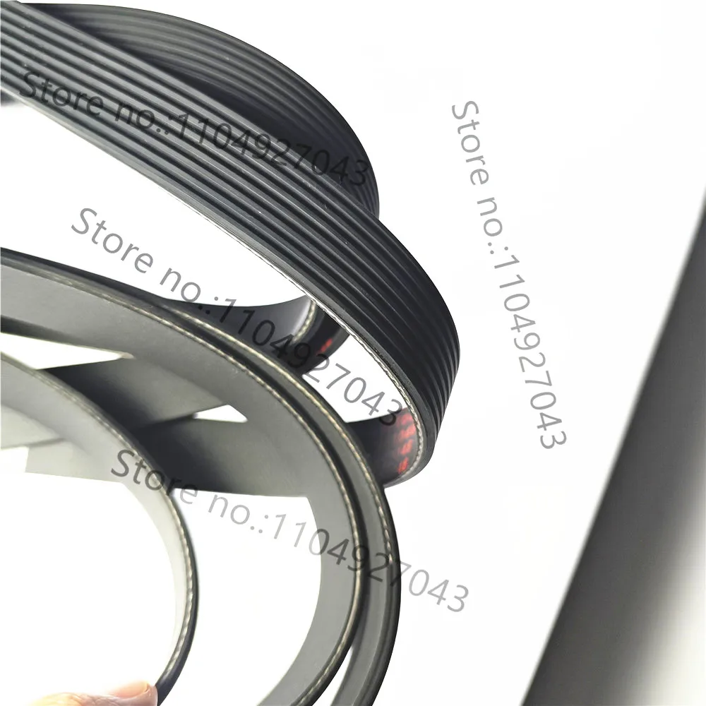 2pcs 4PJ610 Rubber Drive Belt,4 Rib,610mm Circumference,9.7mm Width Compatible With Metabo / Electra Beckum Band Saw(7233190017)