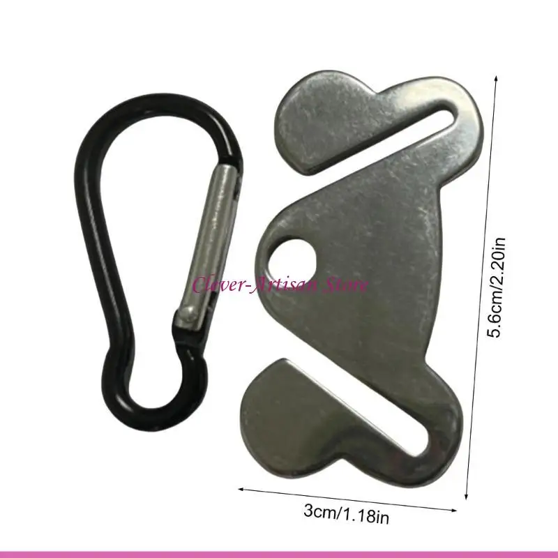 E06B حقيبة براز الكلاب القابلة للتعليق، مشبك قوي وآمن، حامل حقيبة براز الحيوانات الأليفة للمشي #6