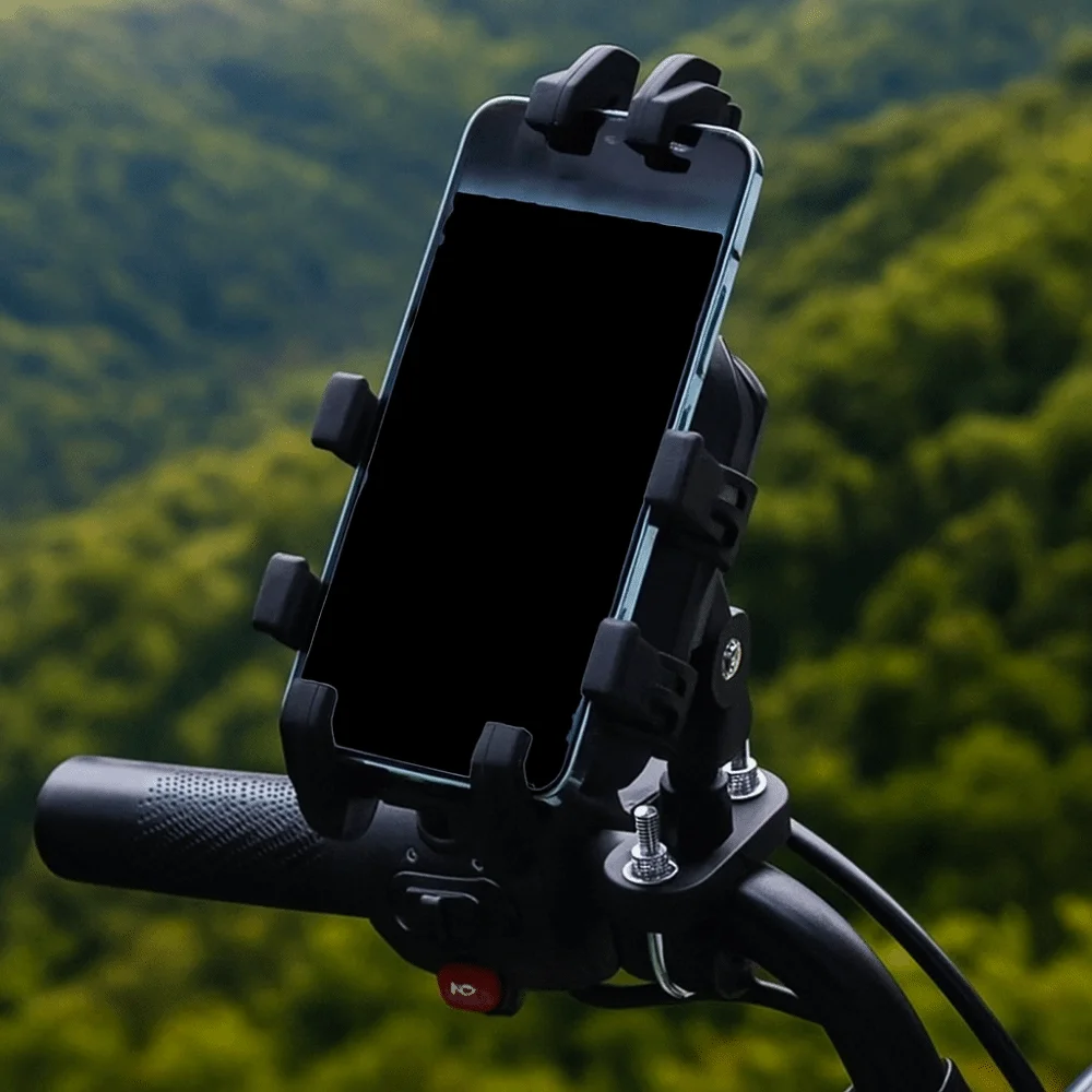 

360° Rotation Motorcycle Phone Holder Ultra-Stable Eight Claw Fixed Navigation Stand Shockproof Anti-Shake Phone GPS Stand