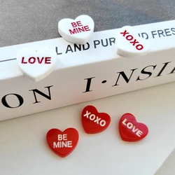 20 Pcs New Cute Valentine's LOVE, BE MIN Series Flat Back Resin Scrapbooking DIY Jewelry Hairpin Craft Decoration A69