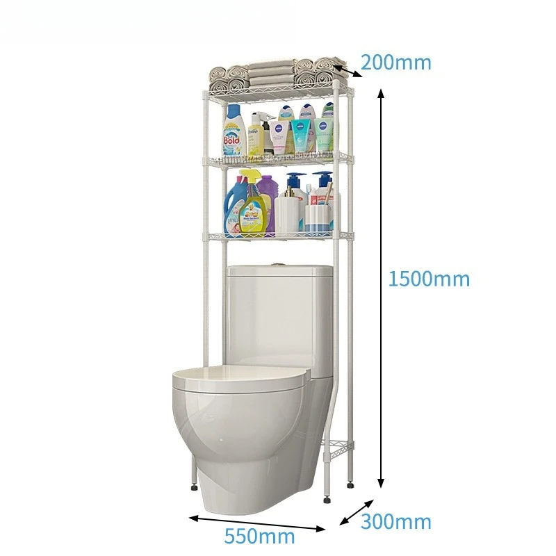 Półka toaletowa od podłogi do sufitu, bez wiercenia, regał do przechowywania pralki, półka toaletowa.