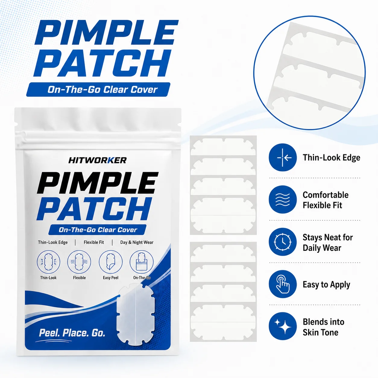 8 patchs hydrocolloïdes pour b - Hydrocolloid Pimple Patch avis et prix