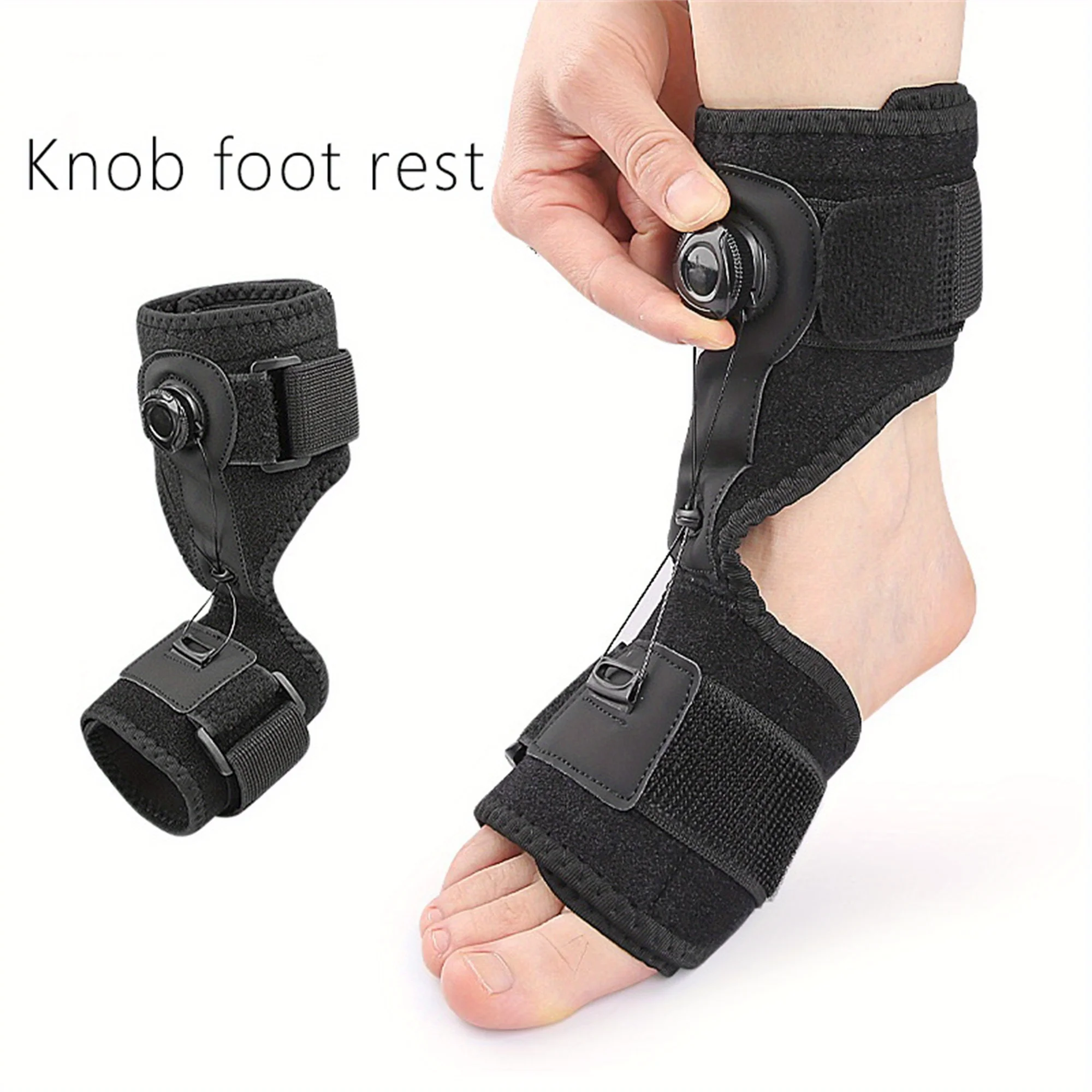 Fußheberschiene mit Stabilisator, drehbare Plantarfasziitis-Nachtschiene, verstellbare Fußheber-Orthese, Achillessehnenentzündung