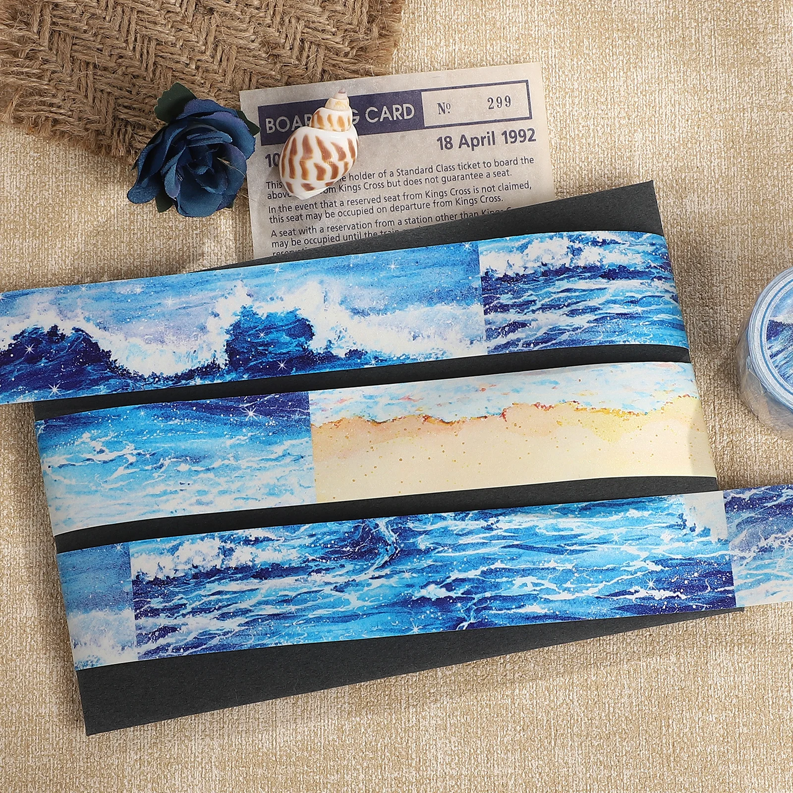 fita-pet-criativa-de-paisagens-de-ondas-do-mar-vintage-30mm-48m-para-diario-colagem-e-scrapbooking-material-de-papelaria-diy