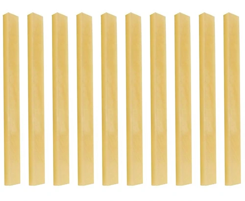 Imagen 1 del producto 10X Sillín de guitarra de hueso sin blanquear 85x3.5x10mm para puente y rueda de guitarra, para luthier