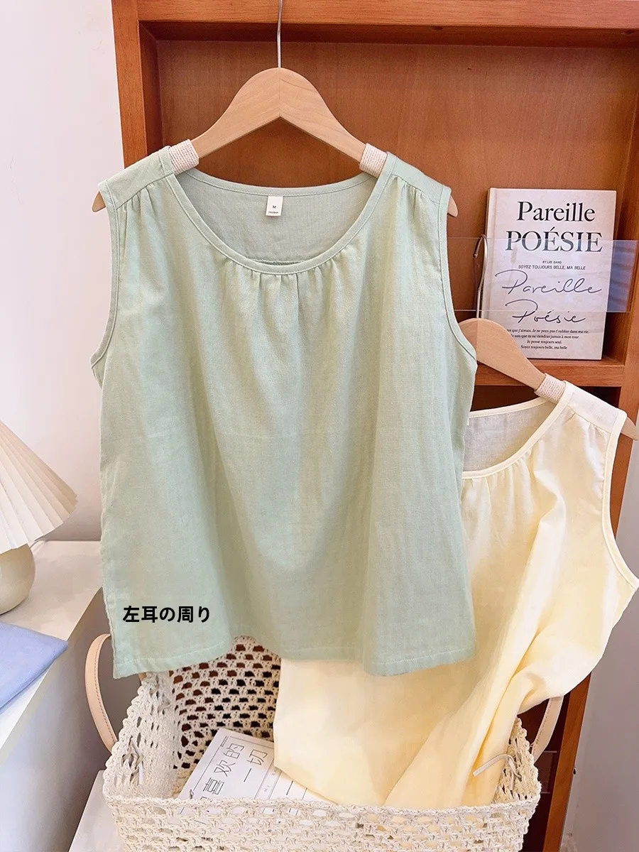 

Японские женские хлопковые шорты для дома, тонкие, летние, двухслойные, из чистого хлопка