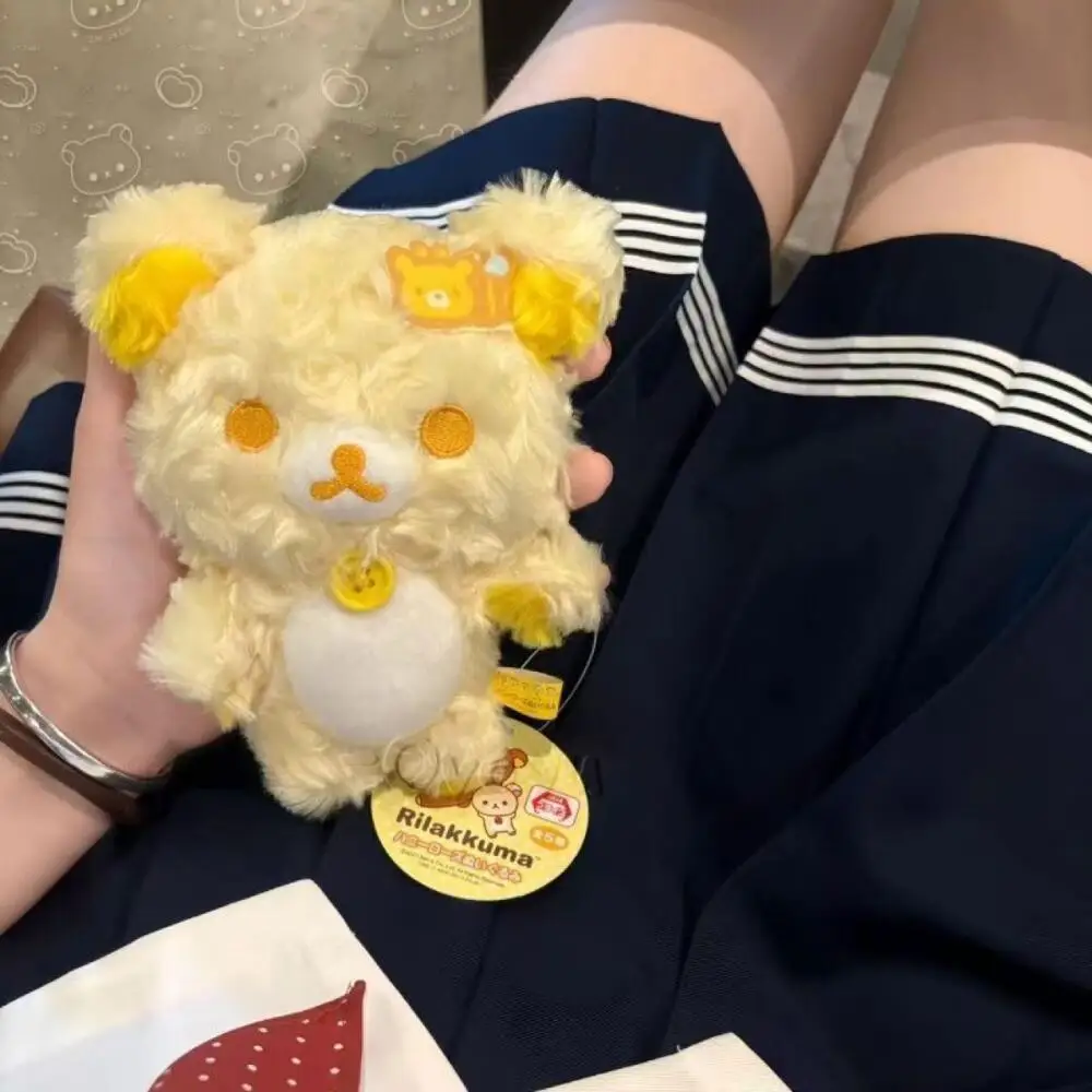 

Yellow Honey Rilakkuma Cartoon Soft Plush Filling Doll Desktop Ornament Bed Decoration Accompanied By Toy Girl's Christmas Gift