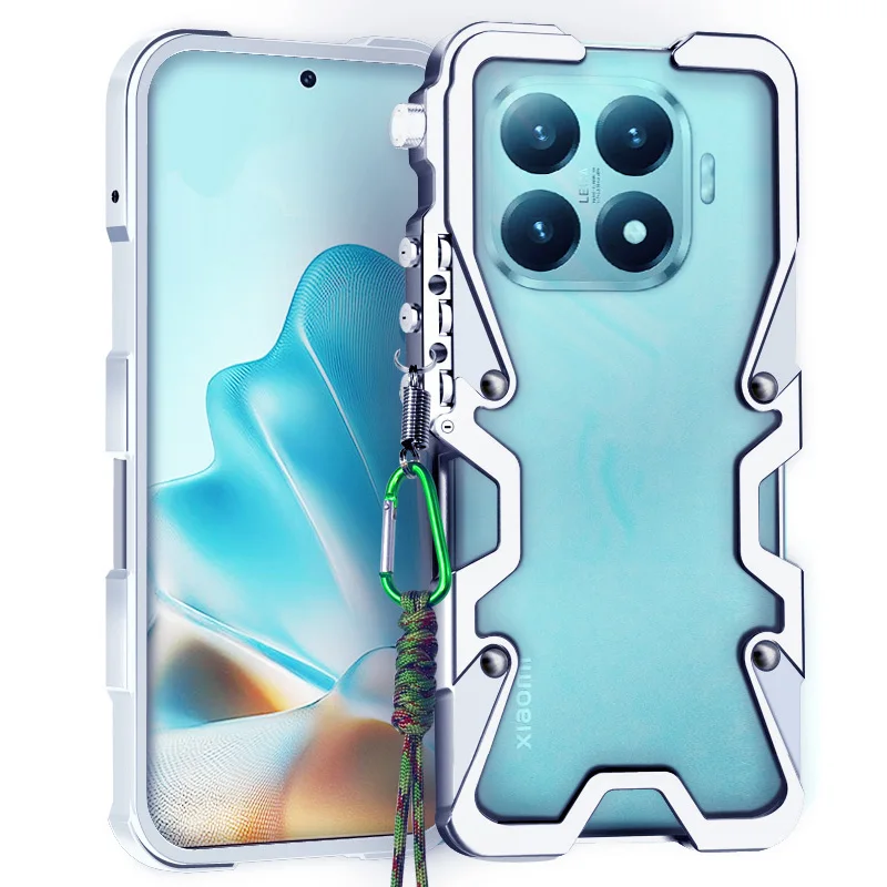 

Armor Screw Metal Frame Shockproof Cover For Xiaomi 15T Pro Aluminium Bumper Cases Heavy Duty Fundas For Xiaomi 15T