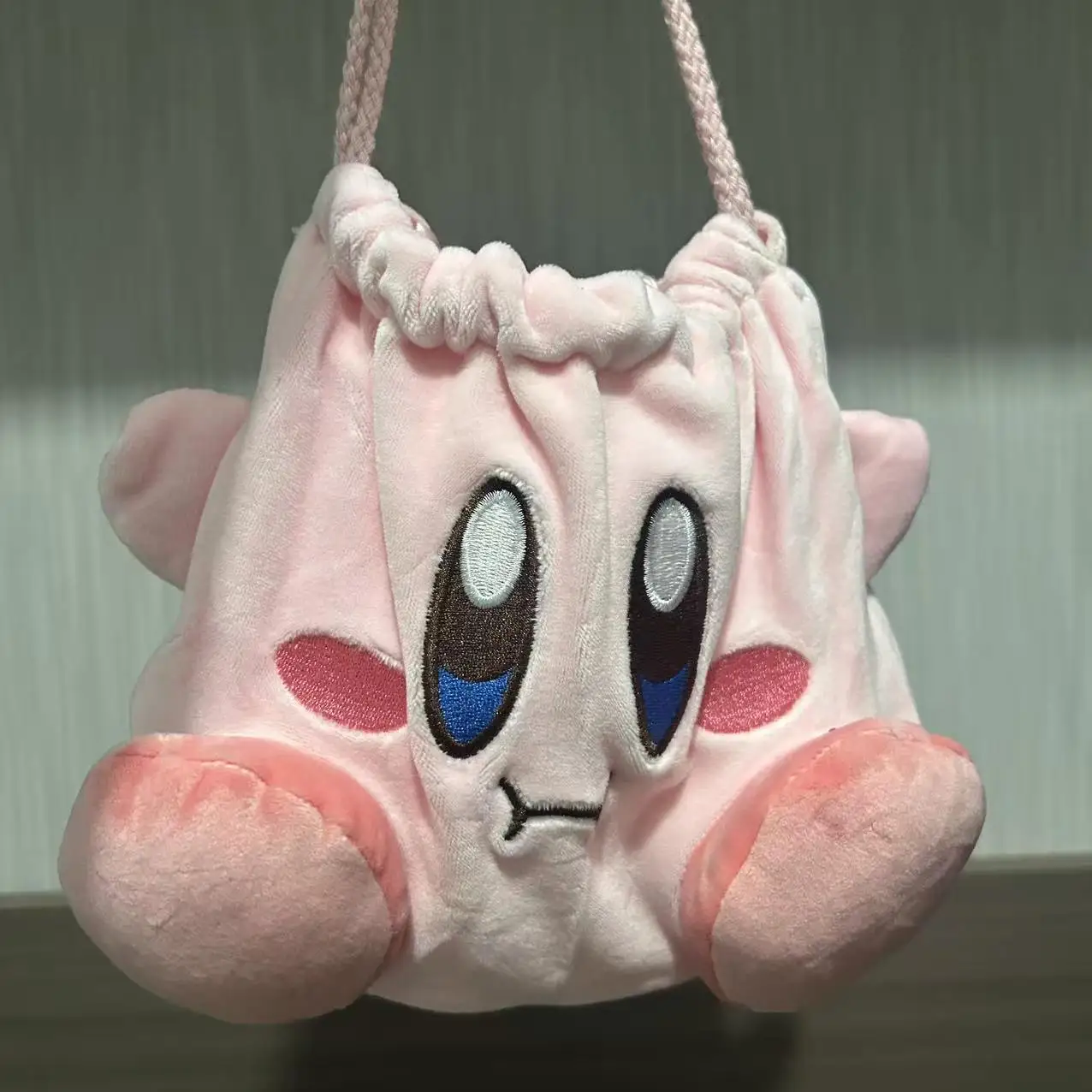 20X18CM New Anime Kirby Kawaii Q version Figure Model Toys Plush peripheral storage bundle pocket high quality Gifts - view 4