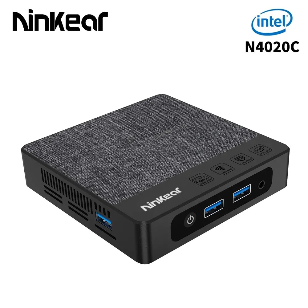 Ninkear-MINI PC N42, Intel Gemini Lake N4020C, hasta 2,8 Ghz, 6GB, DDR4, 64GB, EMMC, 2,4G/5G, WIFI, compatible con Windows/Ubuntu