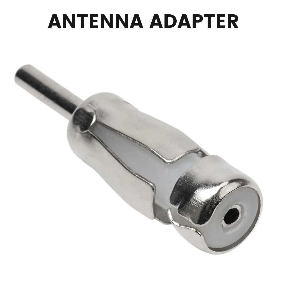 

Automotive Antenna Adapter Car Radio Antenna Adapter Commonly Used Fits Old Style DIN Silver Color Alloy+PVC Material Brand New