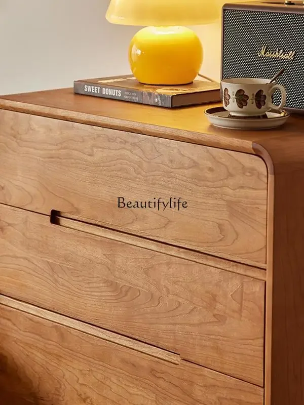 LD6LD6Dada awan jatuh kayu ceri, loker ruang tamu sederhana modern Jepang Nordik