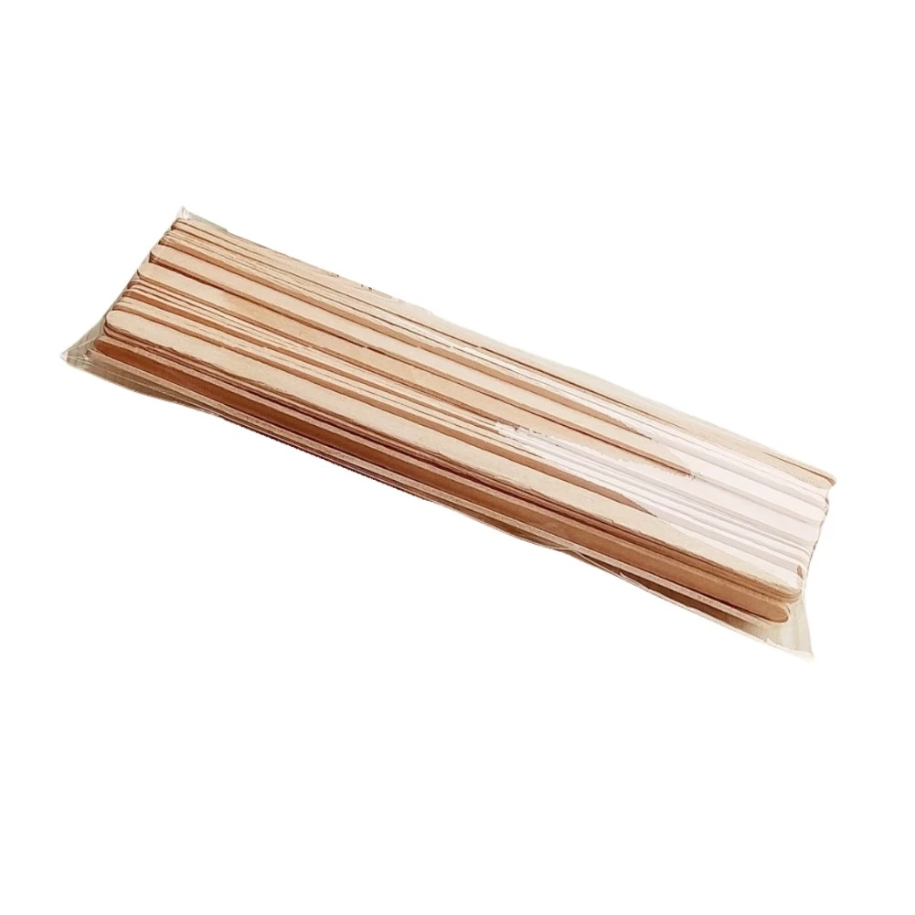 Wooden Coffee Stirrers  Set of 50  Flat and Compact Appearance  Perfect for Stirring Coffee  Tea  and Hot Drinks