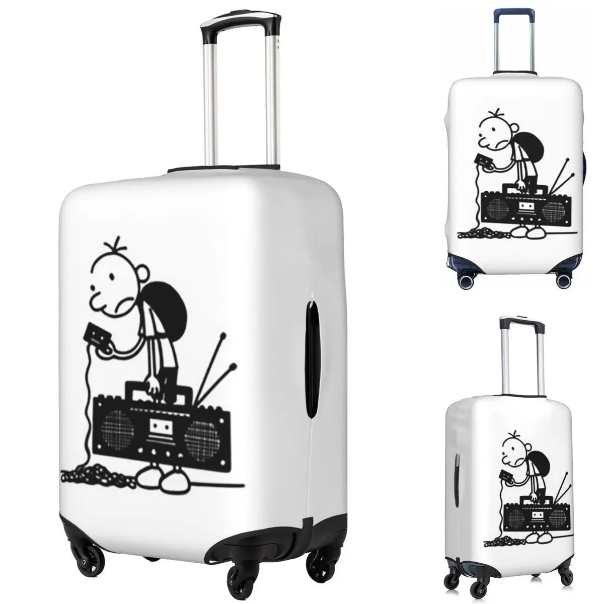 

Diary Of A Wimpy Kid Old School Suitcase Cover Protection Elastic Travel Luggage Protector Covers for 18-32 Inch