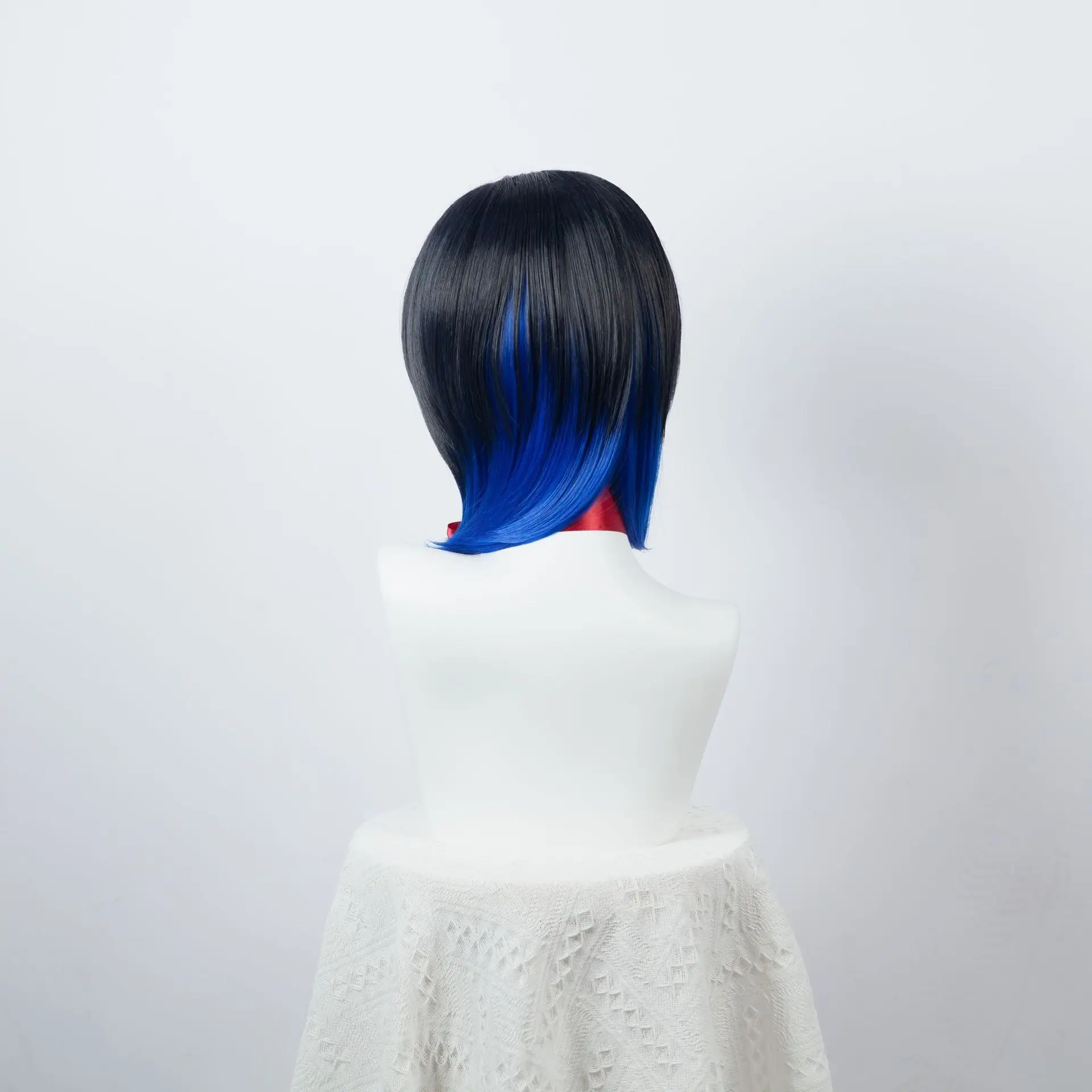 Tren Mugen - Ienashi, el jabalí - Peluca larga degradado azul oscuro a azul real Peluca de cosplay