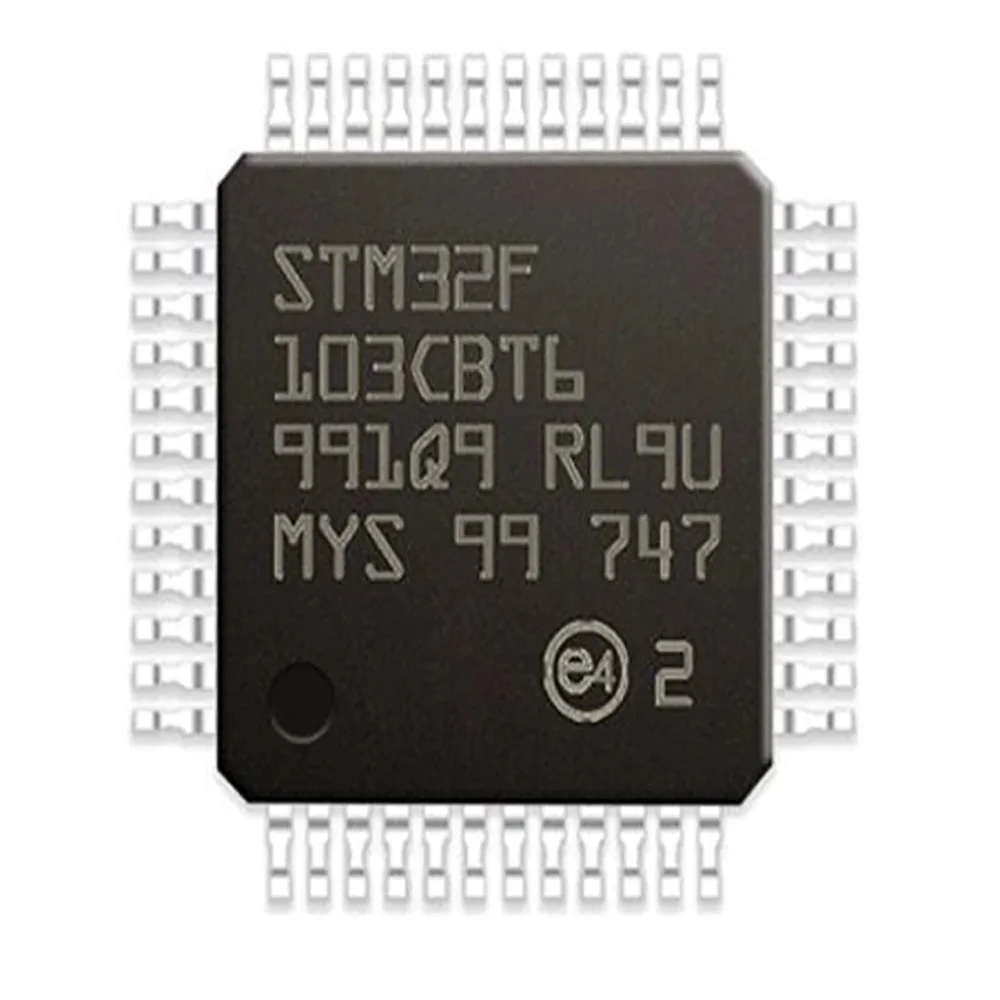 رقاقة متحكم دقيق أصلية ، علامة تجارية جديدة ، IC ، MCU ، 32 بت ، 10 ، STM32F103CBT6 ، STM32F103C8T6