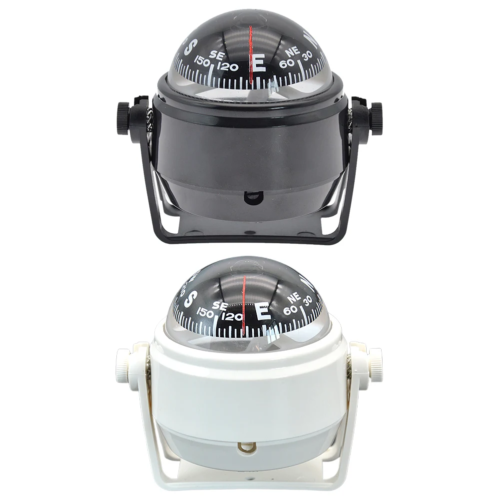 Ball Shaped Nautical Compass Splashproof Sea Pivoting Marine Boat Compass Boat Caravan Truck Car Compass Marine Navigation Guide