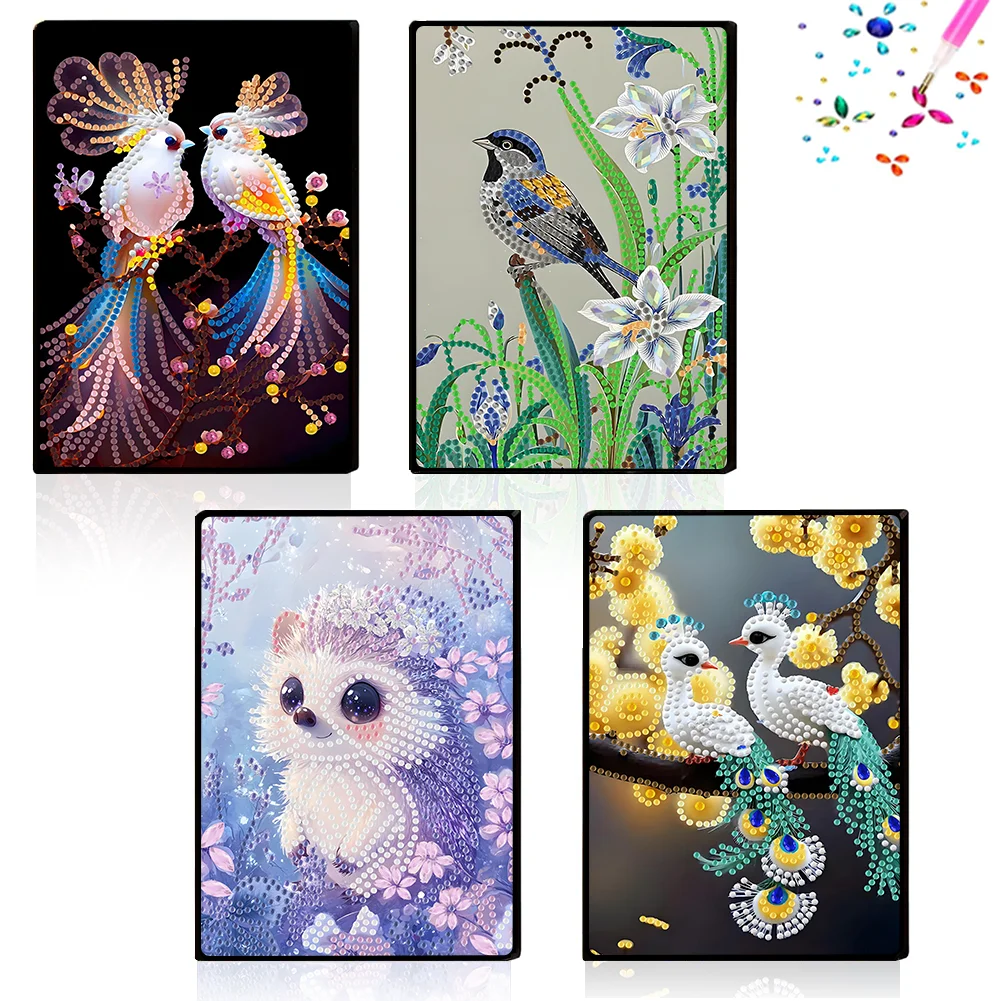 

1 DIY живописный узор, алмазная живопись, дневник, блокнот и набор альбомов для рисования, для обучения офисной живописи