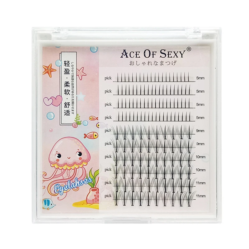 Estensione ciglia inferiori naturali Ciglia inferiori lunghe da 5-11 mm Forniture per ciglia individuali sottili per donne e ragazze Forniture cosmetiche