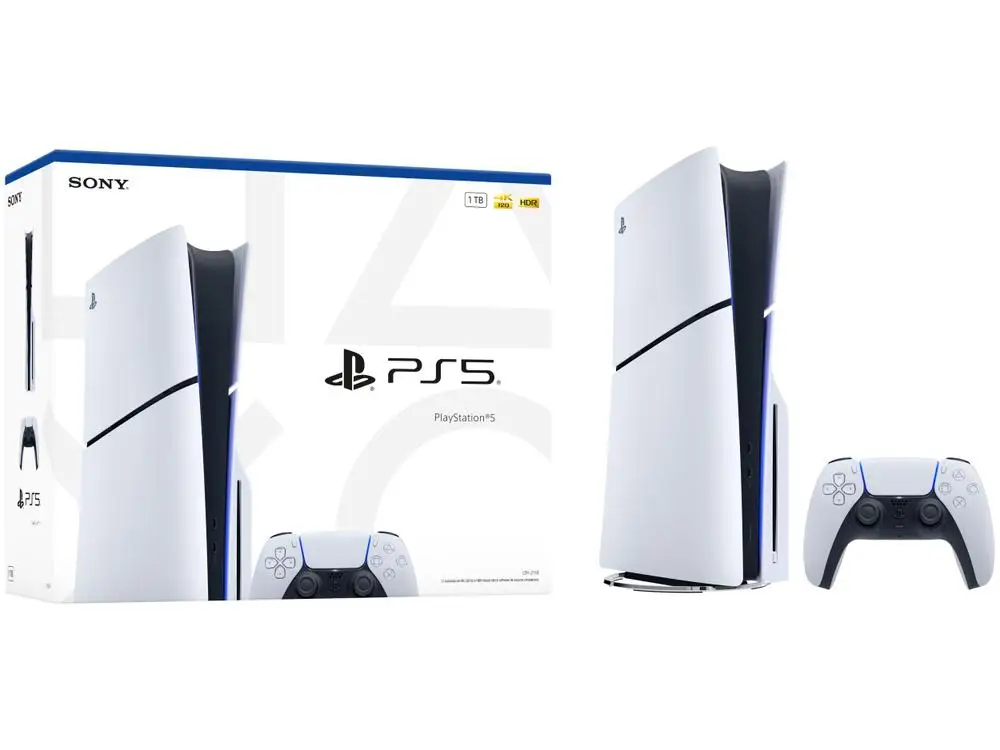 PlayStation 5 Slim Disk 1TB 1 Controle Branco Sony