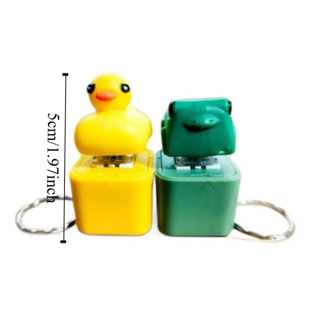 البلاستيك كراكينج الضفدع بطة المفاتيح الإصبع زر قابلة للشحن الضفدع كراكينج تململ لعبة لوحة المفاتيح التبديل حلية #5