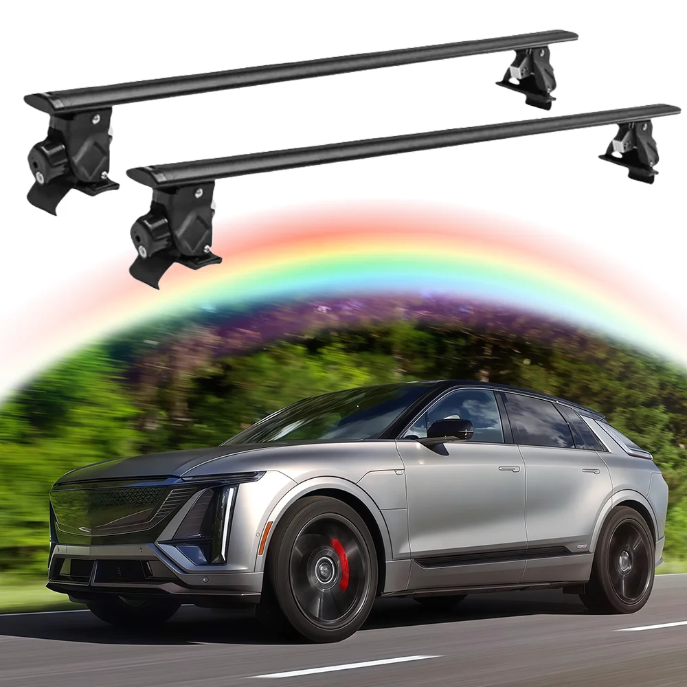 

Without Roof Rail Rack Lockable Cross Bar Crossbar Fits for Cadillac Lyriq 2023 2024 2025+ Rooftop Cargo Carrier Luggage Rack