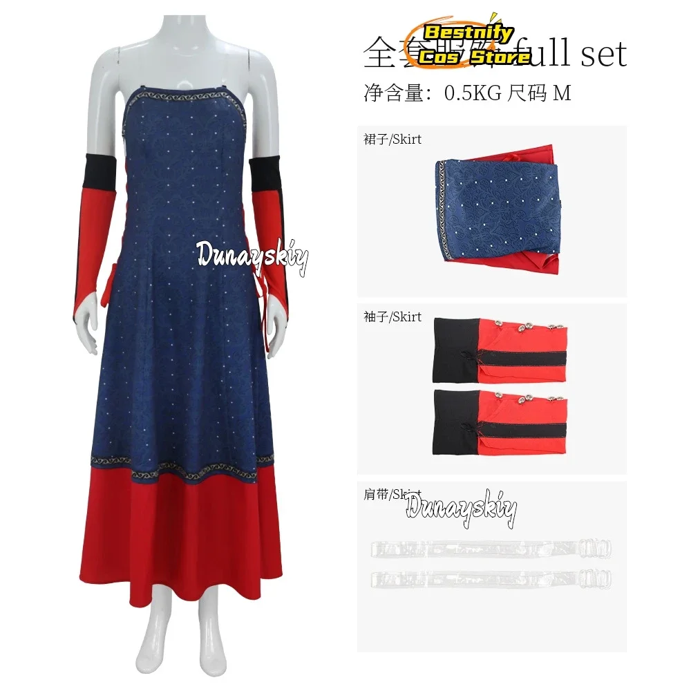 CosplayGame Triss تأثيري ميريجولد زي حمالة فستان مثير قفاز موحدة شعر مستعار أحمر مجموعة أنيمي تريس لعب الأدوار الدعاوى النسائية الدكتور