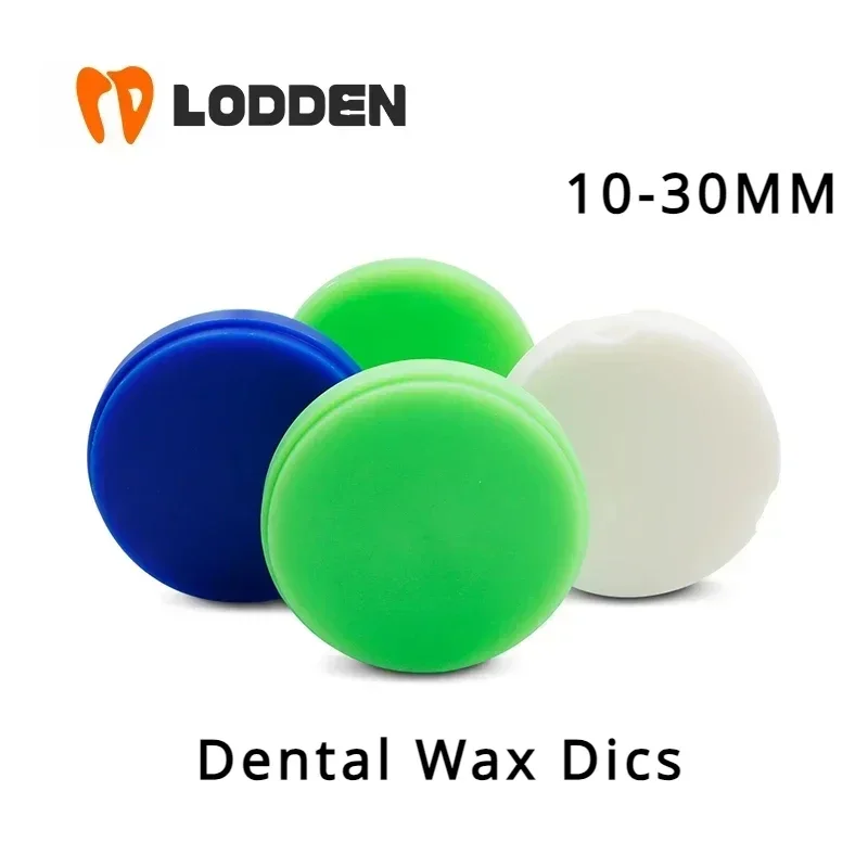 Lodden-dics de cera Dental, bloque de 98mm x 10-30mm para CAD CAM, tallado de alta calidad, materiales para dentaduras postizas de laboratorio