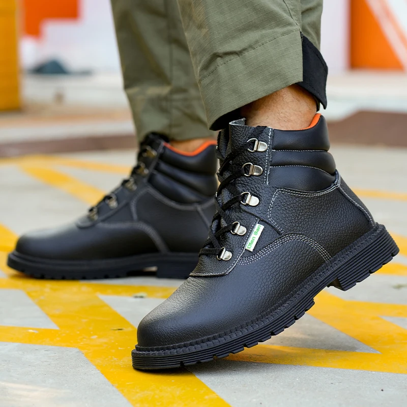 

Waterproof High Top Man Boots Safety Protective Shoes Steel Toe Work Shoes Men Anti-puncture Safety Shoes Men Work Safety Boots