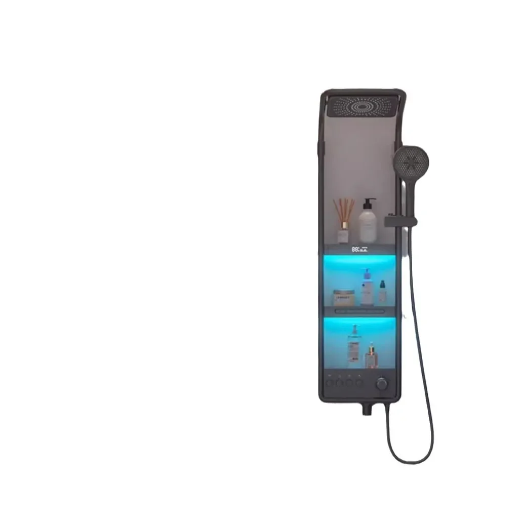 

All-copper shower set, constant temperature digital display, back massage home