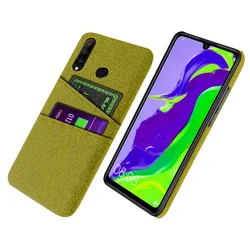 P30 Lite Case for Huawei P30 Lite Pro P20 Lite P10 P Smart Plus Z 2019 2018 Luxury Dual Card Fabrics Texture Soft Back Cover