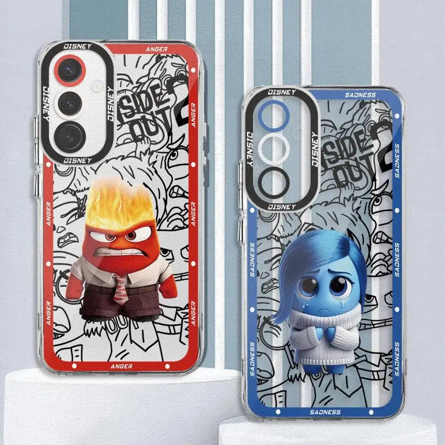 Disney Inside Out phone Case for Galaxy A11 A12 A13 A14 A15 A22 A23 A32 A52 4G 5G A24 4G A33 A34 A25 A35 A52s A53 A54 A55 5G