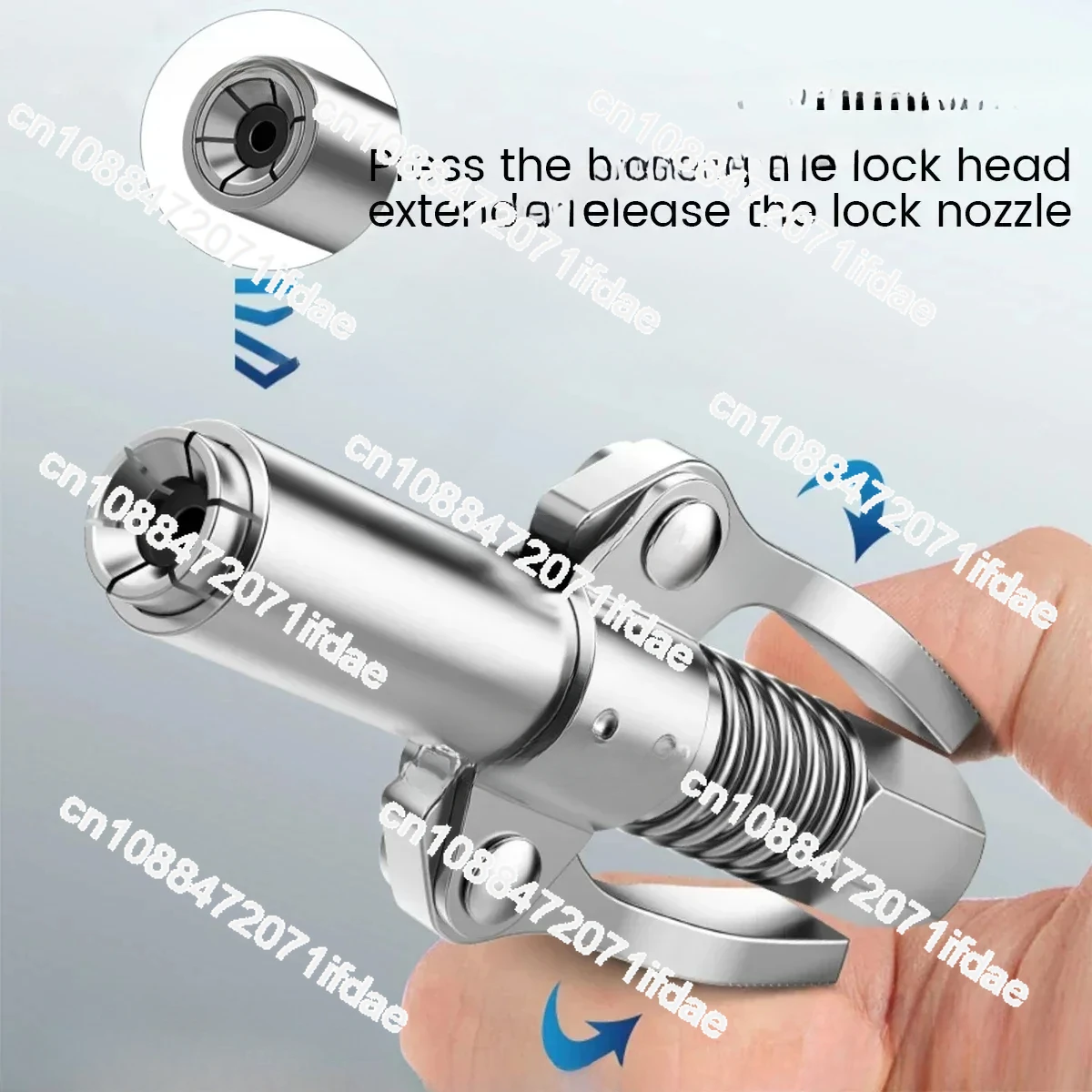 NEW Car Grease Coupler Heavy-Duty Quick Release Grease Gun Coupler NPTI/8 10000PSI Two Press Easy to Push Accessories Repair Too