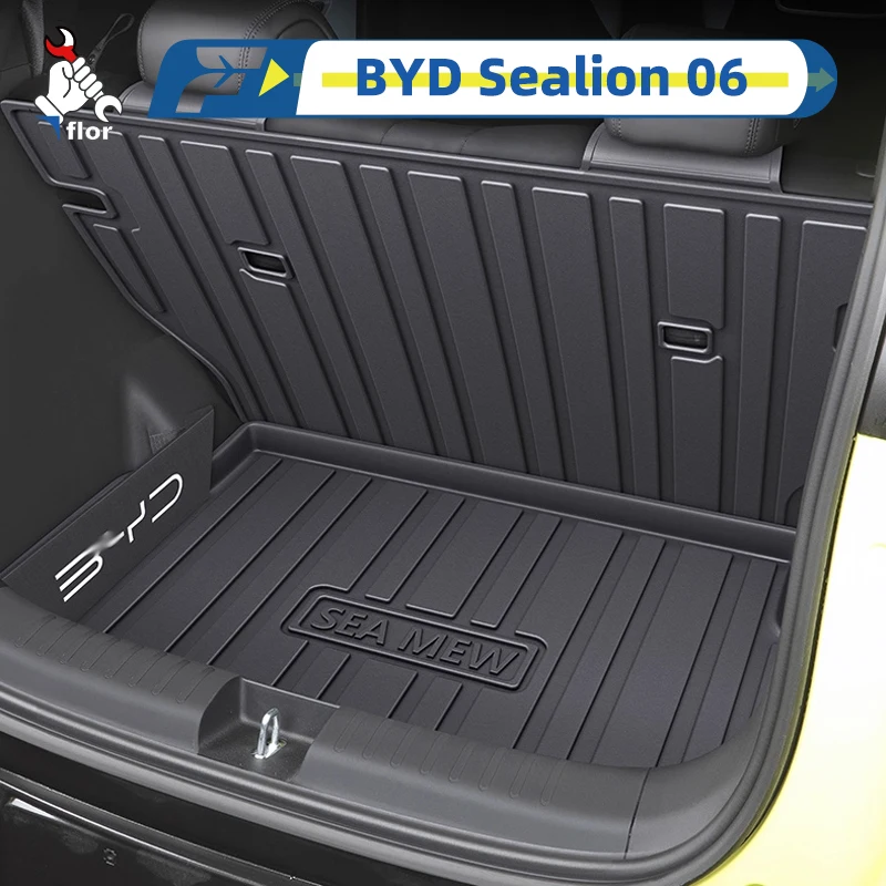 

For BYD Sealion 06 EV DM-i 2025 TPE Car Trunk Mat Custom Fit Trunk Liner All Season Cargo Mat Trunk Protection Mat Waterproof