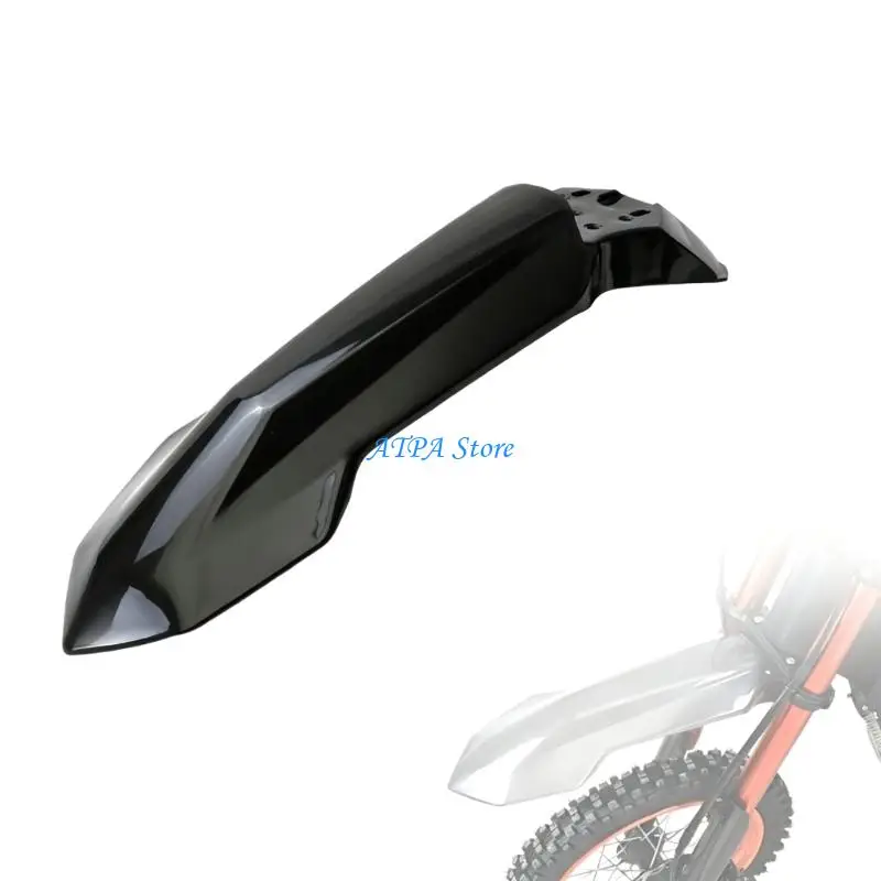 U13C Motorcycle Front Mudguard Black Plastic Repair Part for Wheel Cover
