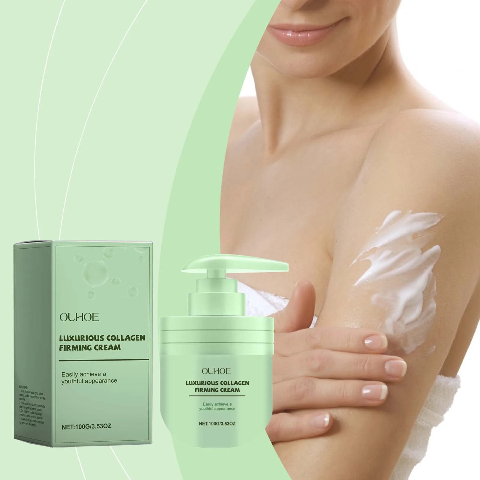 Luxurious Collagen Firming Cream - Anti-Aging Face Moisturizer for Youthful Skin, Deep Hydration & Lifting Treatment