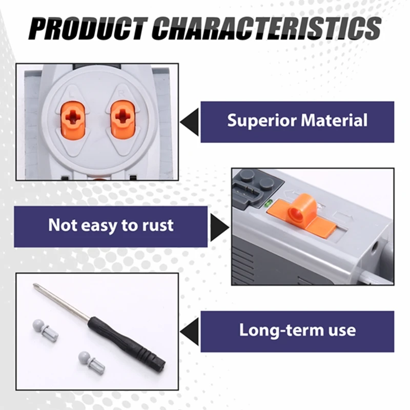 Juego de motores de funciones de energía MOC, caja de batería AA con Motor M, Control remoto IR, receptor IR, bloques de construcción, 5 uds.