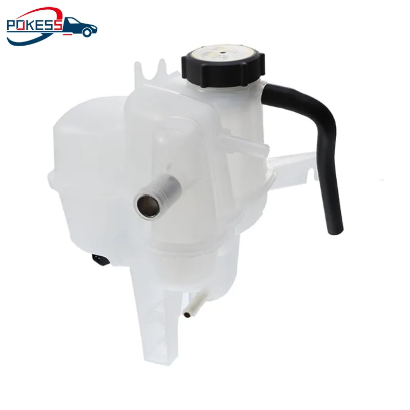 POKESS Coolant Reservoir Overflow Expansion Tank With Cap And Sensor For Ford Kuge 2003-2007 Escape Hybrid  XLS XLT 2.3L L4