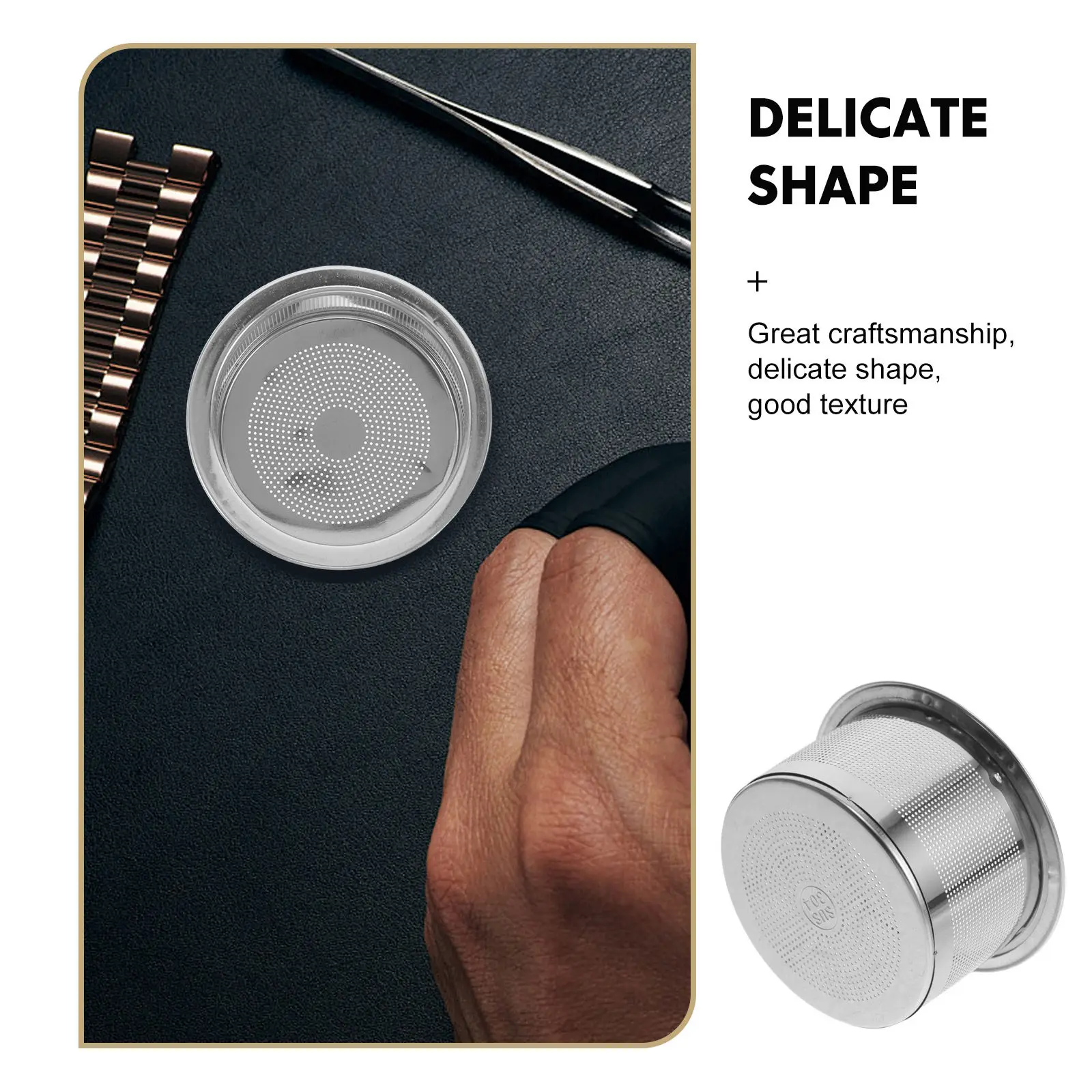 Stainless Steel Repair Tool Watch Service Cleaning Basket Fine Mesh Parts Holder Jewelry Soaking Degreasing Mesh Basket