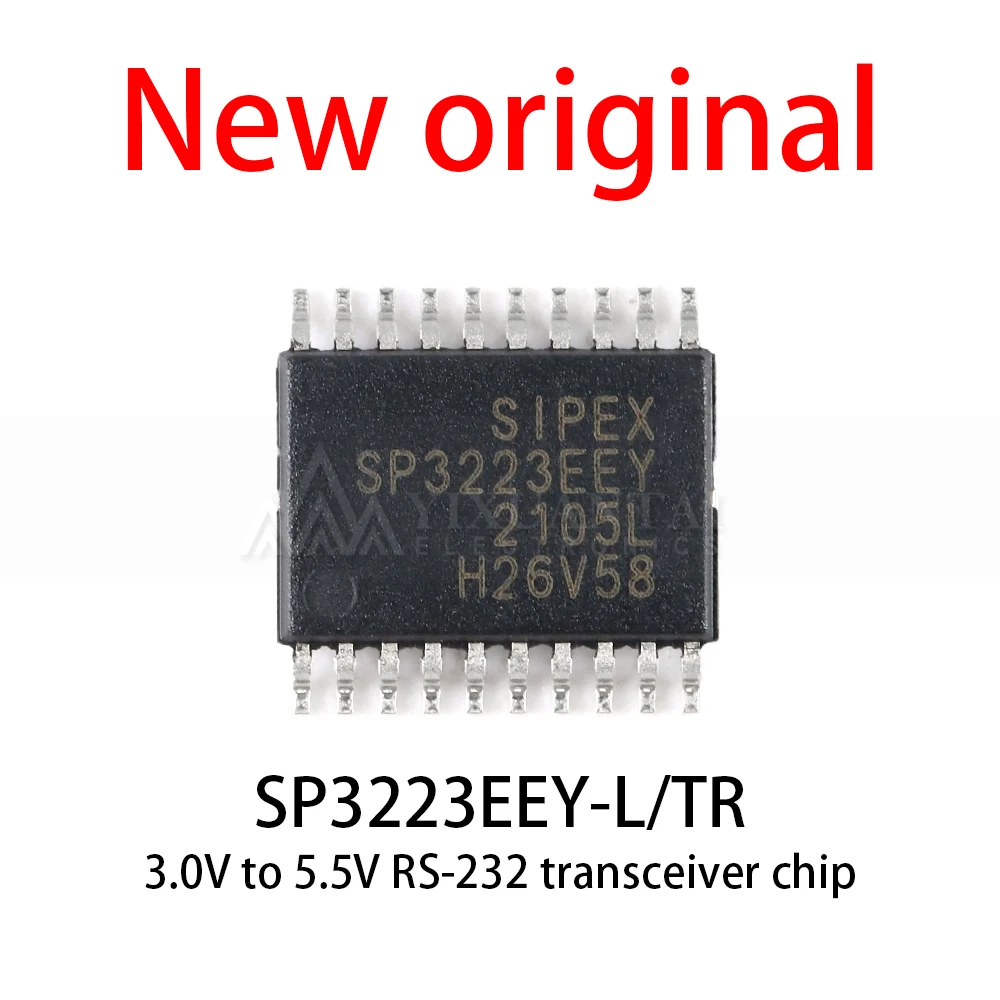 

10-50Pcs/Lot New original SP3223EEY-L/TR SP3223EEY SP3223 TSSOP-20 3.0V to 5.5V RS-232 transceiver chip ﻿