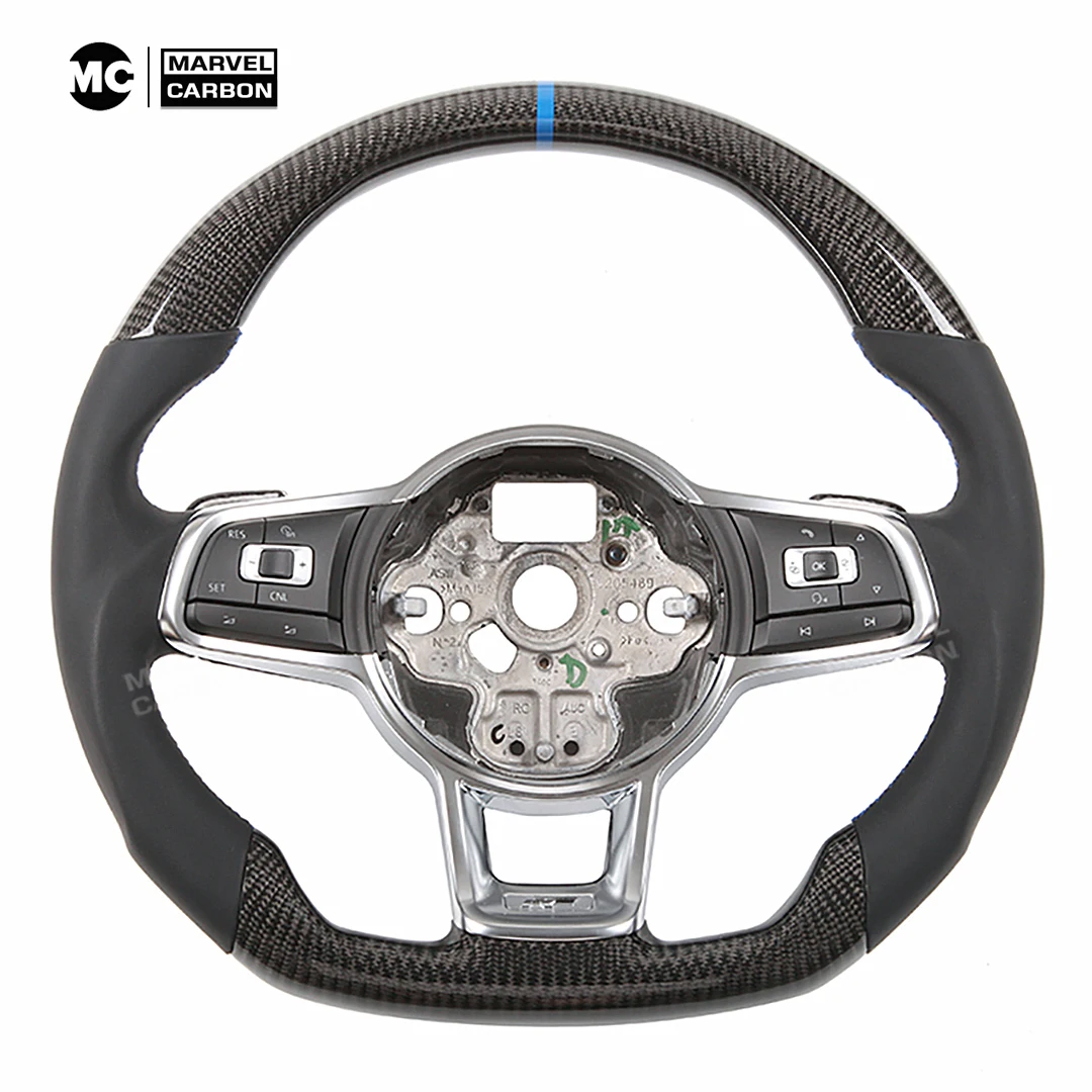 carbon fiber Custom Steering Wheel  for Volkswagen MK7