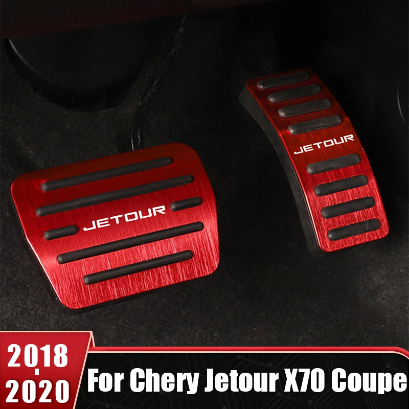 AT MT Car Pedals For Chery Jetour X70 Coupe 2018 2019 2020 Aluminum Alloy Foot Pedal Brake Gas Accelerator Clucth Non-Slip Pads