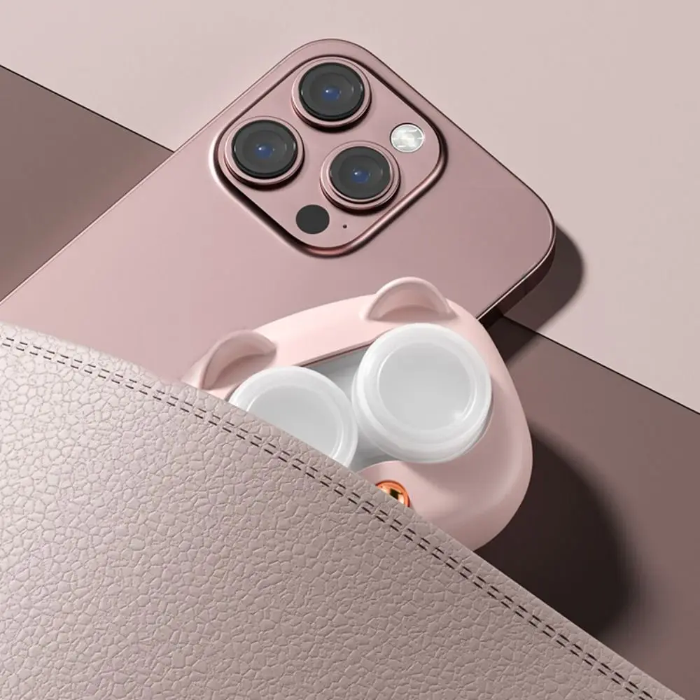 Ultrasonic Contact Lenses Cleaner Portable Fully Automatic Protein Cleaning Machine Remove Tear with Removable Box