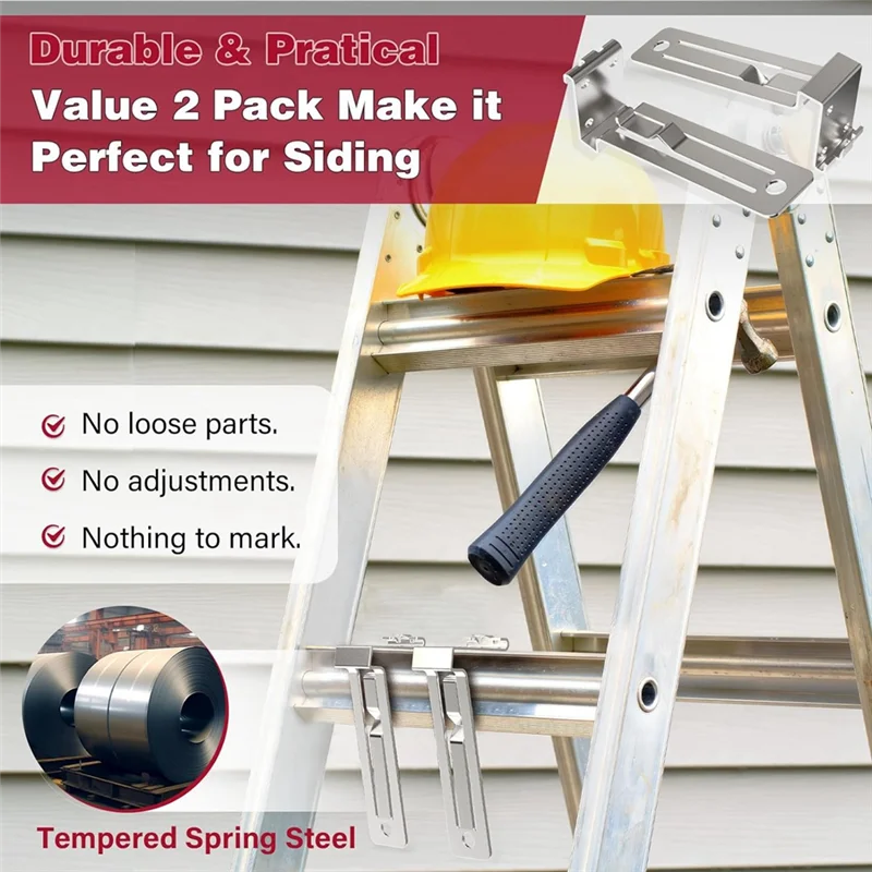 

2 Pack Of Fiber Cement Siding 1-1/4-Inch Overlap Siding Tool Heavy Duty Steel Siding Tools Silver