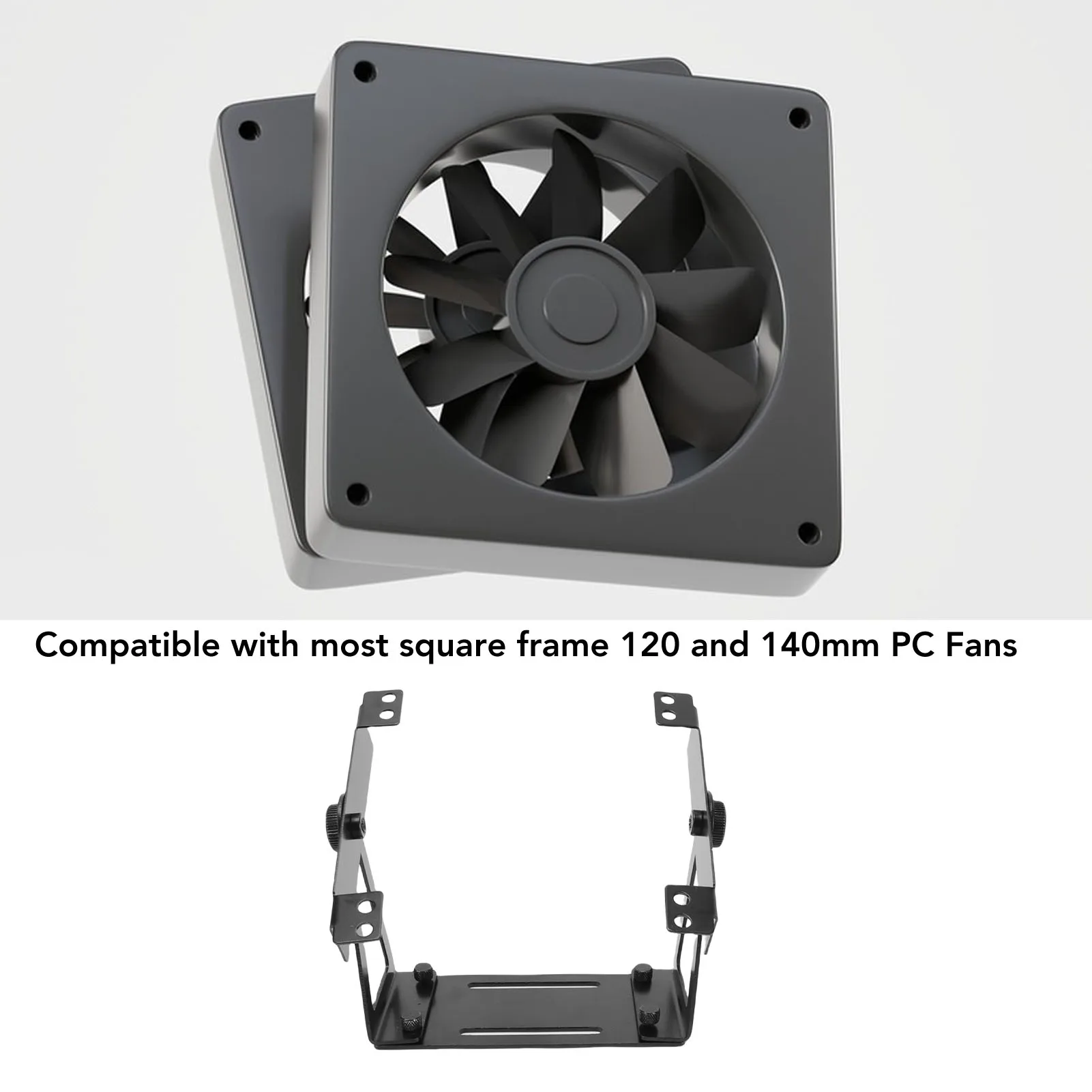 

Крепление для вентилятора с поворотом на 360 градусов, универсальное, для настольных вентиляторов 120 мм и 140 мм, держатель для компьютерных вентиляторов